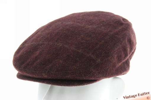 Platte pet aubergine bordeaux wolmix 54 (XS)